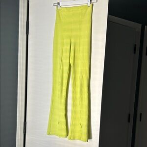 Lime high waisted flare Pants